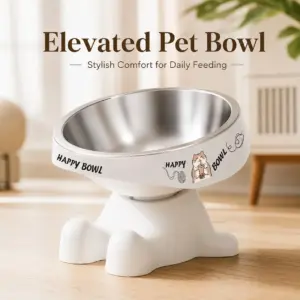 tigela elevada para cães e gatos antiderrapante