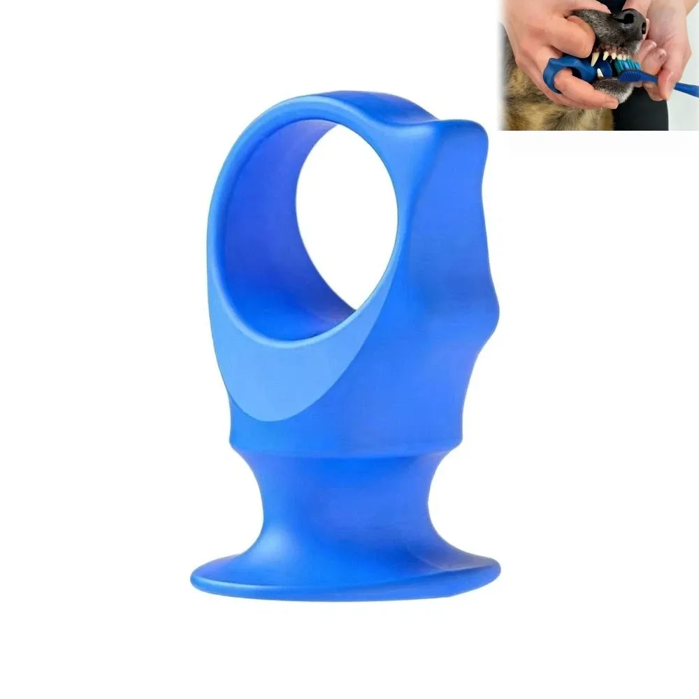 Escova de Dedo para Cães de Silicone 5,5 cm Anti-mordida para Limpeza Fácil - Imagem 4