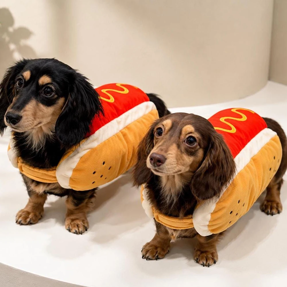 fantasia hot dog para cães
