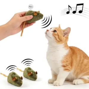 brinquedo interativo para gatos rato com som