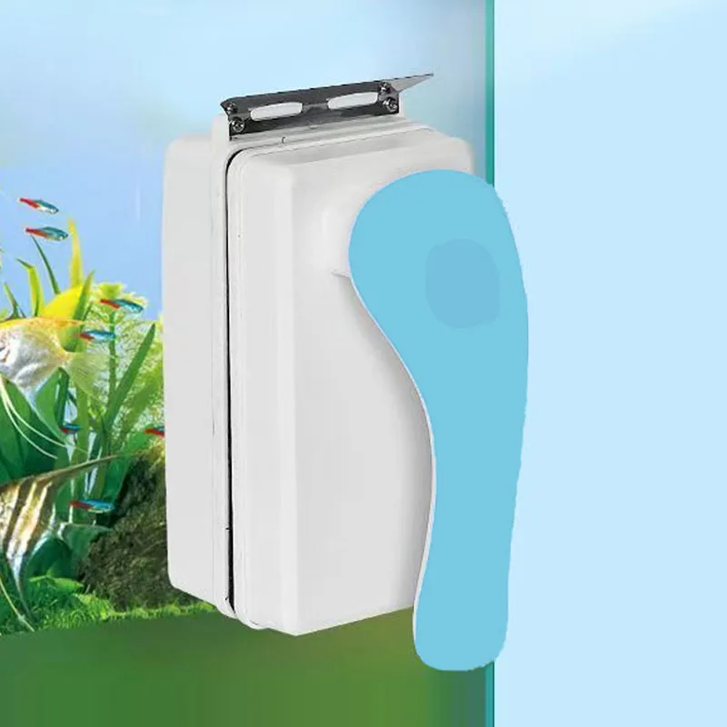escova magnética para aquário com lâmina