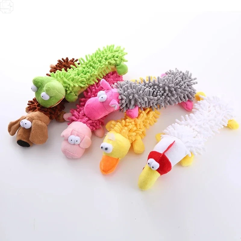 Brinquedo de Pelúcia para Cães com Som e Limpeza de Dentes - Imagem 4