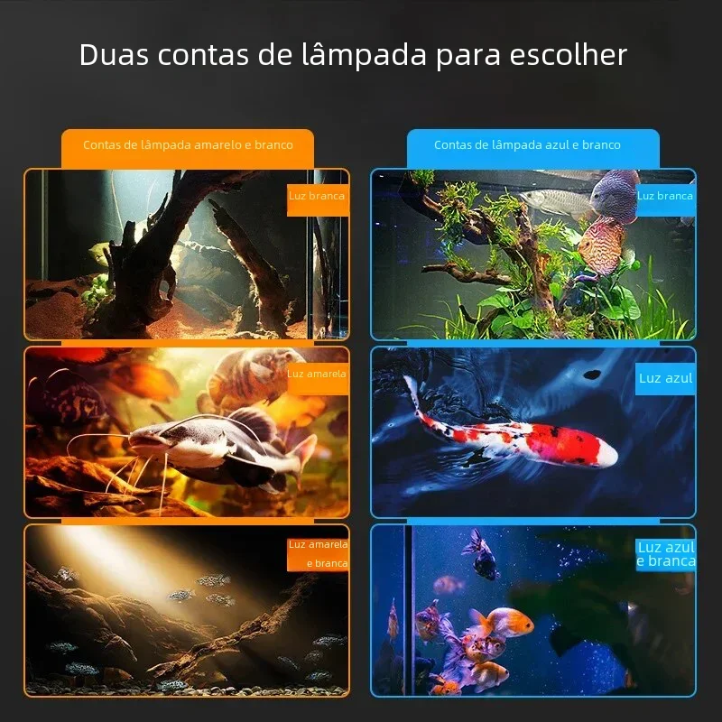 Luminária LED para Aquário 9W com Foco Ajustável e Haste Flexível - Imagem 6