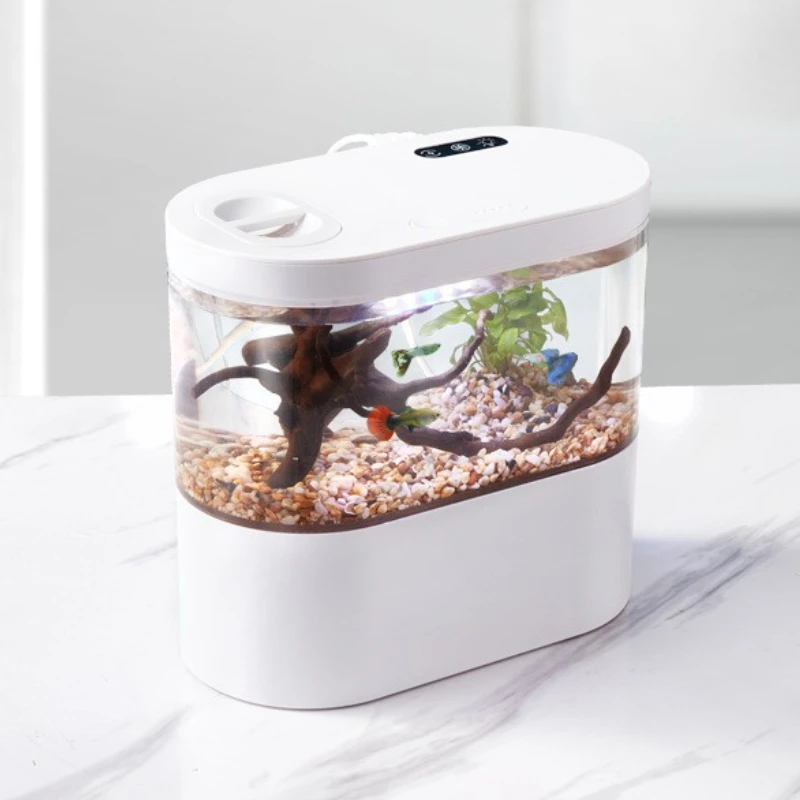 Aquário de Mesa para Peixes Betta 4L com Bomba e Luz LED - Imagem 2
