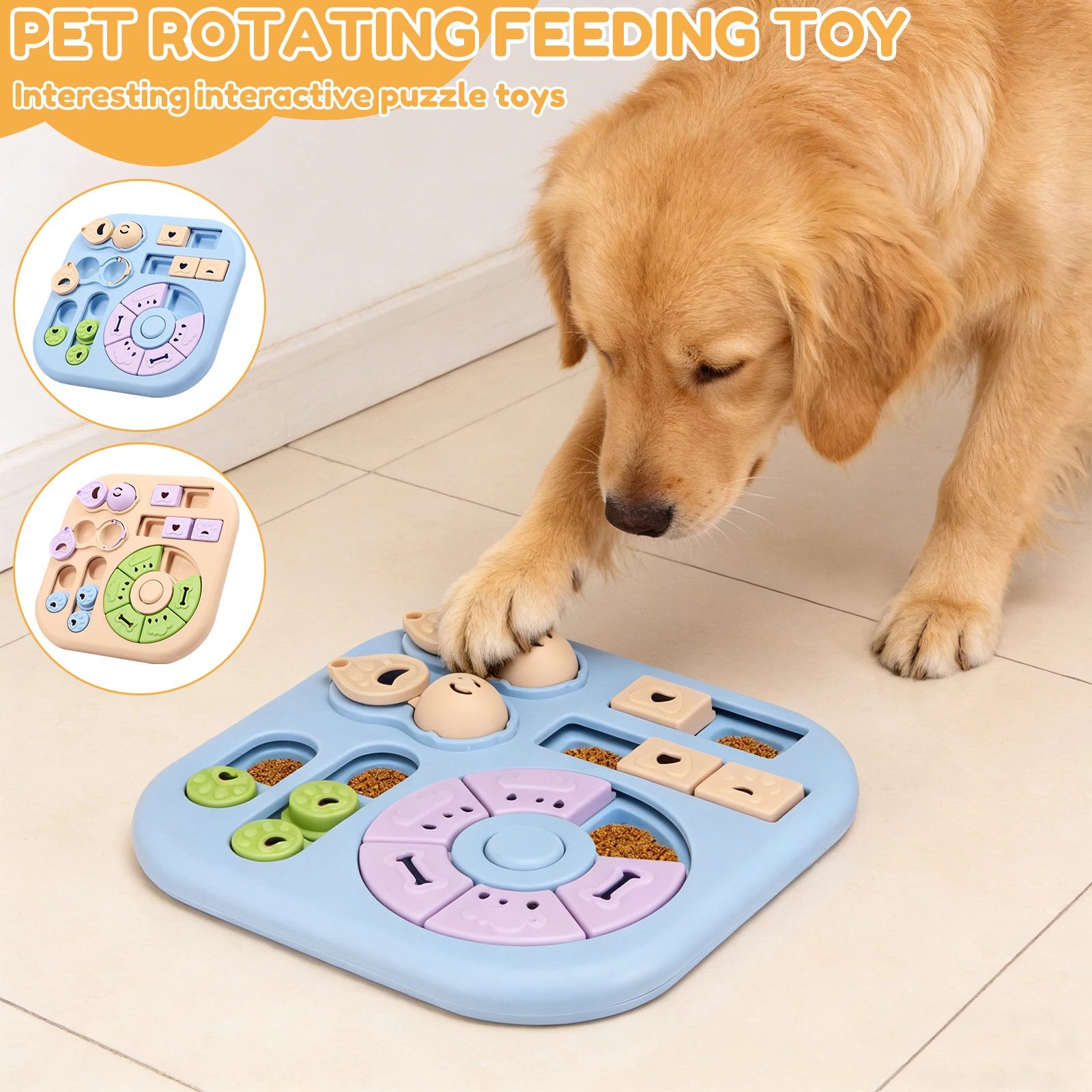 Brinquedo Quebra-Cabeça para Cães de Plástico com Base Antiderrapante - Imagem 2