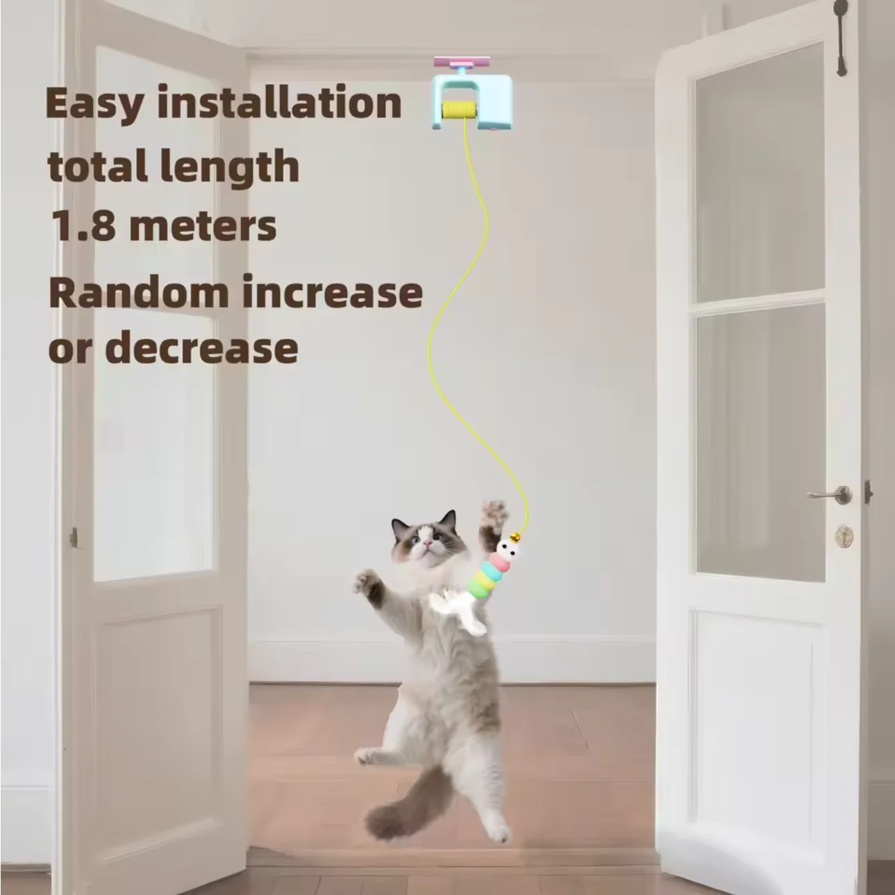 Brinquedo Elétrico para Gatos com Pássaro Suspenso para Caça Interativa - Image 3