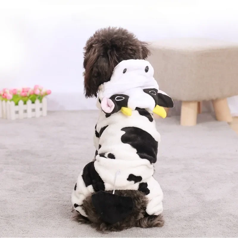 Roupa de Veludo Coral para Cães e Gatos com Design de Dinossauro - Imagem 5