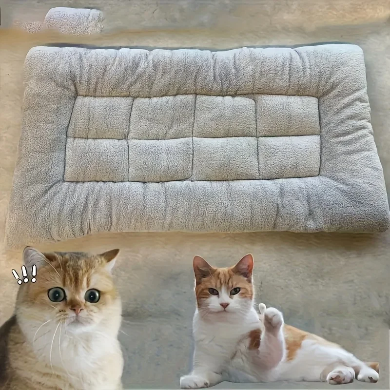 Cama Sofá para Cães e Gatos Grande de Pelúcia Retangular - Imagem 4