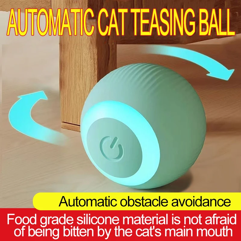 Bola Interativa Automática para Gatos de Silicone com Movimento - Imagem 2
