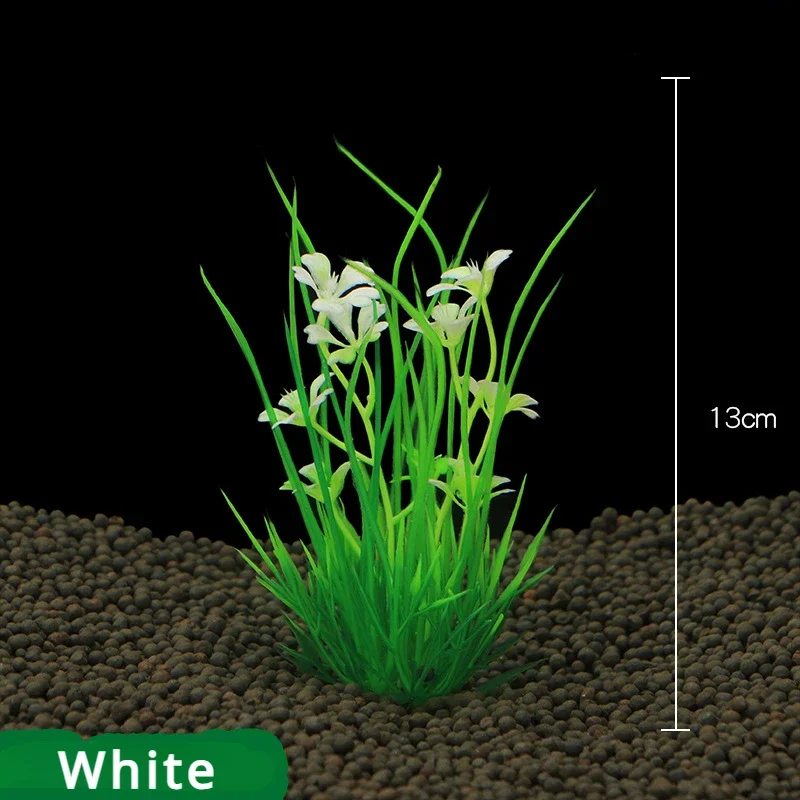 Planta Artificial para Aquário de Plástico Ecológico de 13 cm - Imagem 5