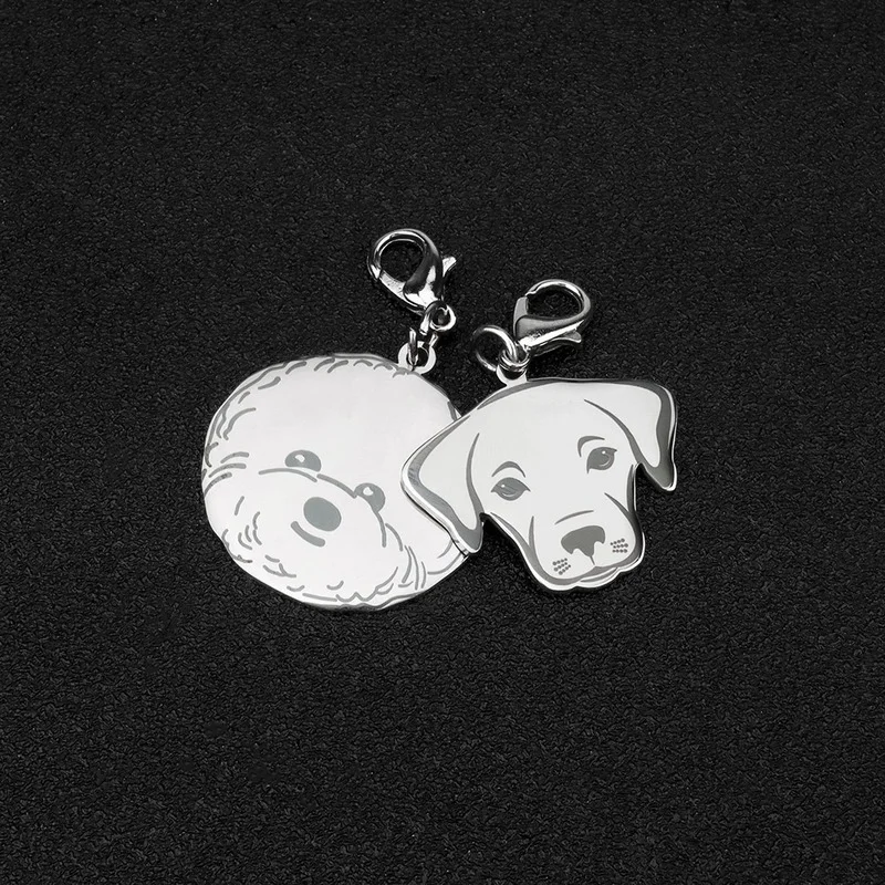 Placa de Identificação para Pets Aço Inoxidável Personalizável - Imagem 4