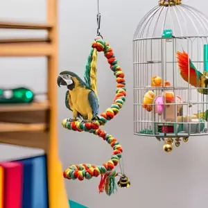 brinquedo de balanço para pássaros