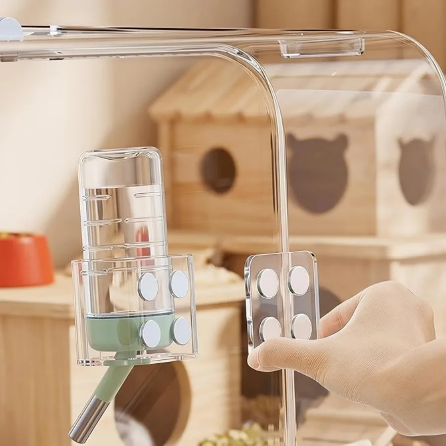 suporte magnético para garrafa de água de hamster