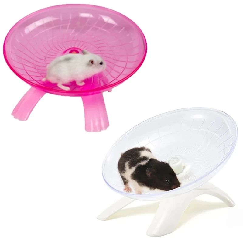 Roda de Corrida para Hamster Eixo de Aço Disco Voador Mudo - Image 2