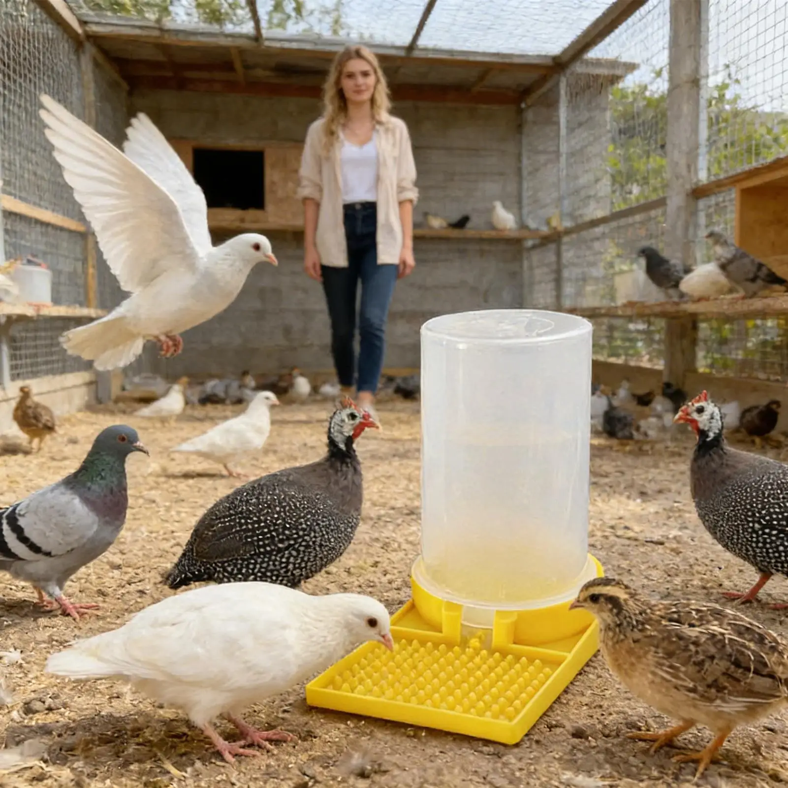 Copo de Água para Aves Transparente com Encaixe na Gaiola - Image 4