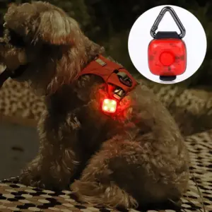 pingente led recarregável usb para cães