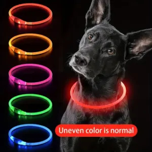 coleira LED para cães recarregável