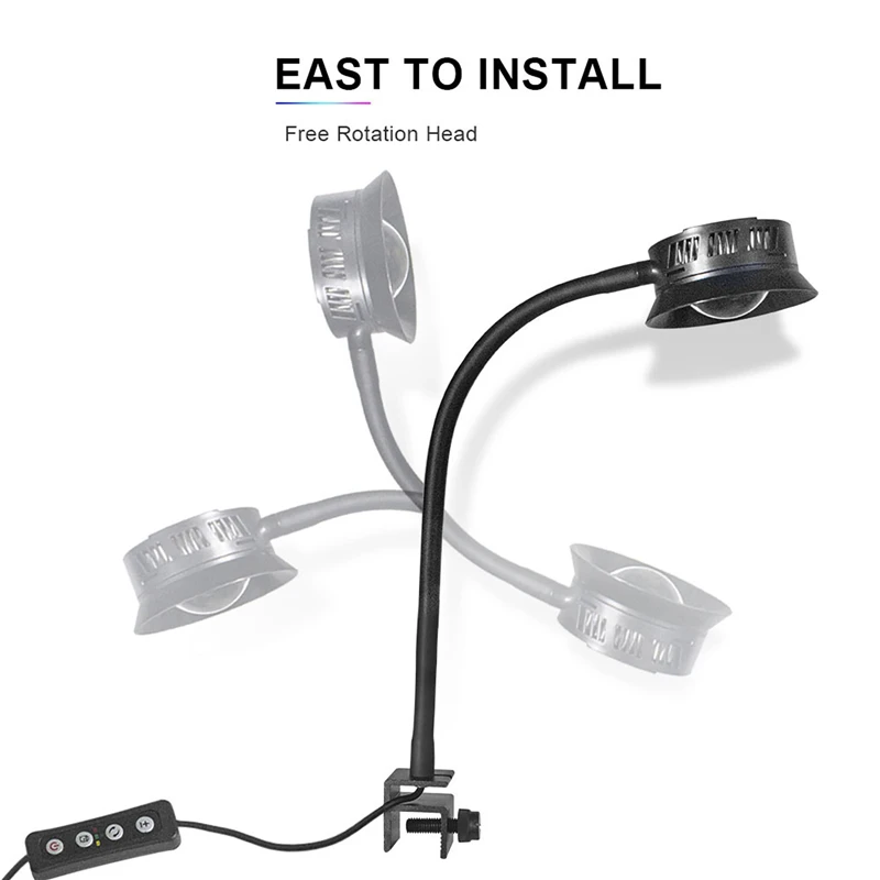 Luminária LED para Aquário 30W com Clip e Timer 3 Velocidades - Imagem 5