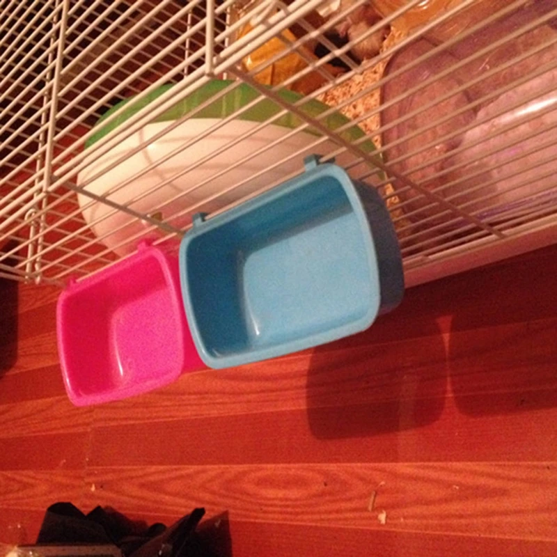 Tigela Removível para Hamster Plástico com Ganchos para Gaiola - Image 4
