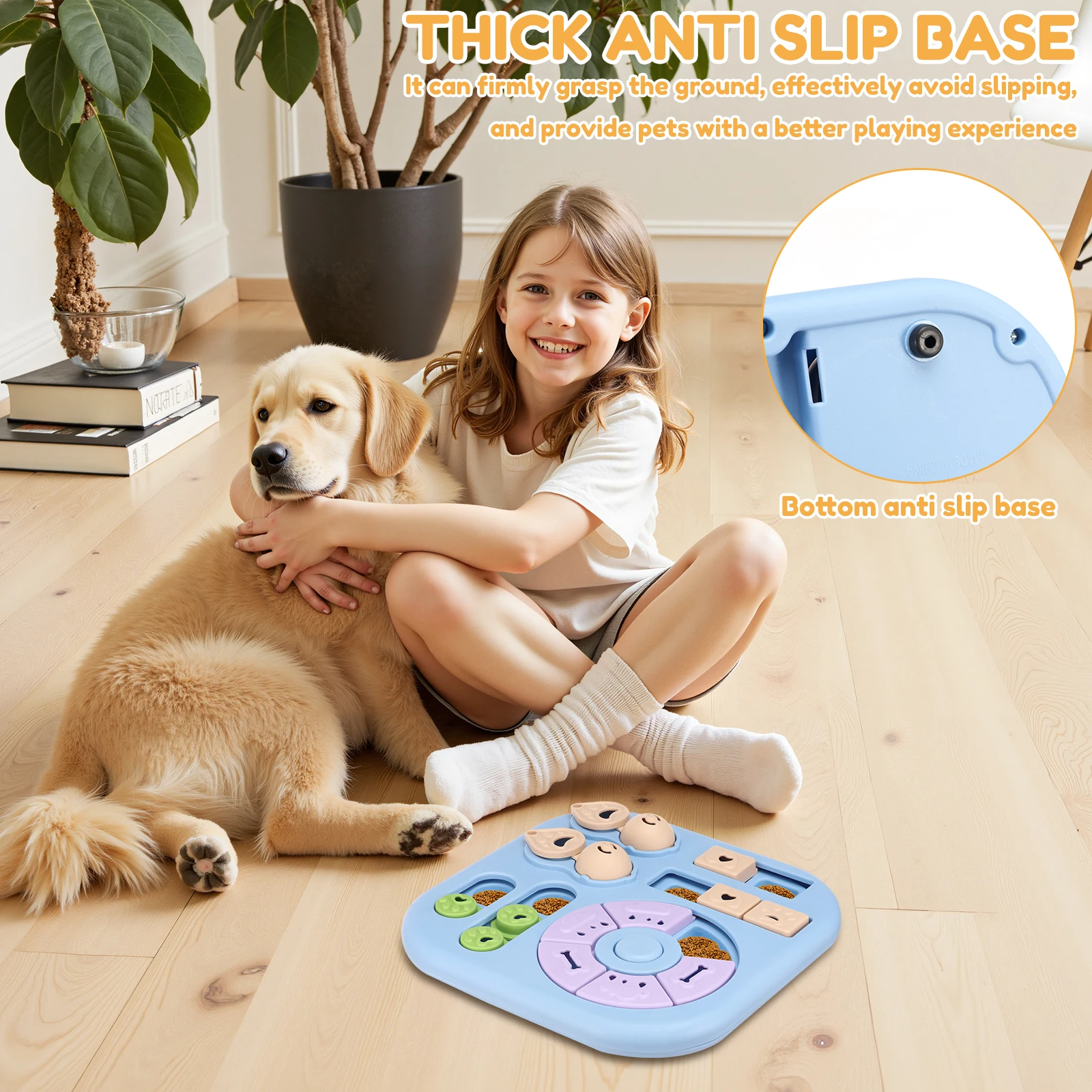 Brinquedo Quebra-Cabeça para Cães de Plástico com Base Antiderrapante - Imagem 4