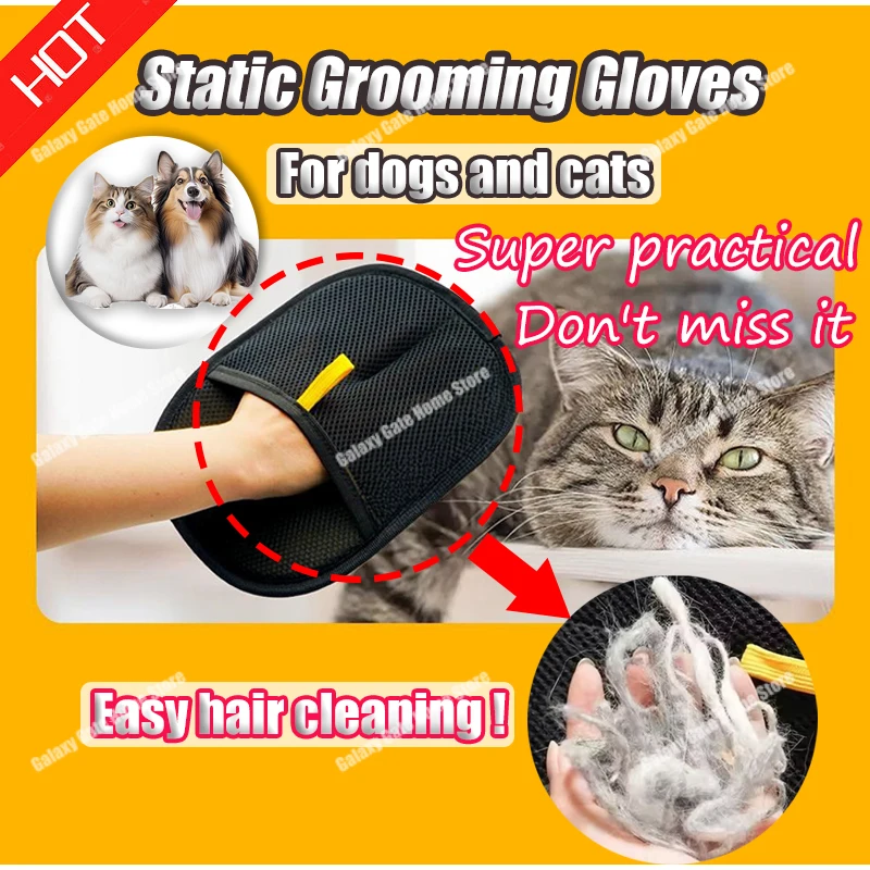 luva eletrostática para cães e gatos