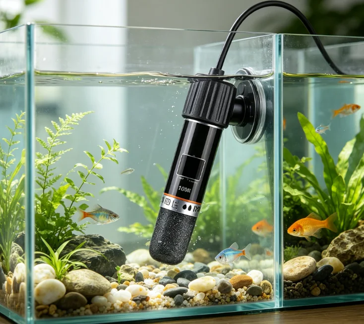 Aquecedor de Aquário Submersível com Termostato e Ventosas - Imagem 2
