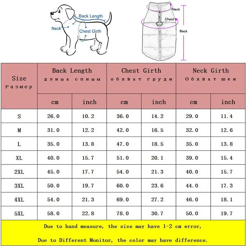 Jaqueta Impermeável para Cães Pequenos e Grandes com Zíper - Image 6