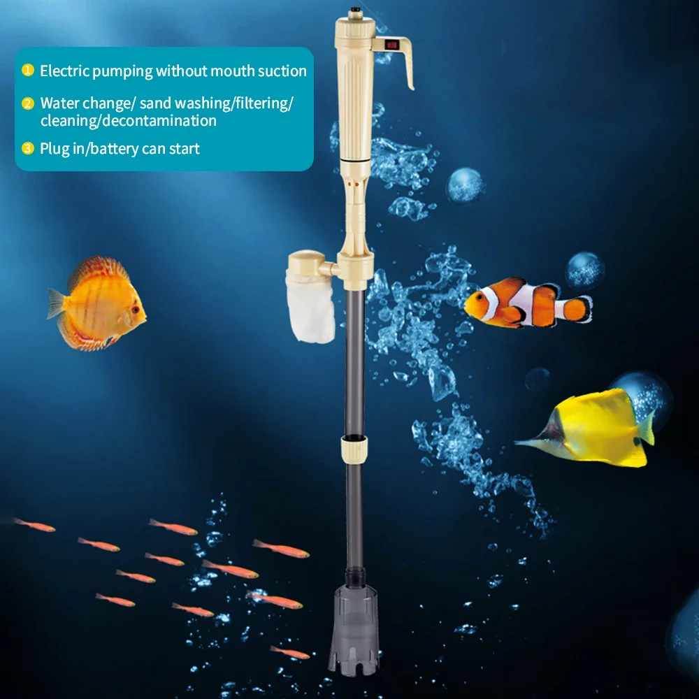 Limpador de Cascalho Elétrico para Aquário Ajustável 40-95 cm - Imagem 2