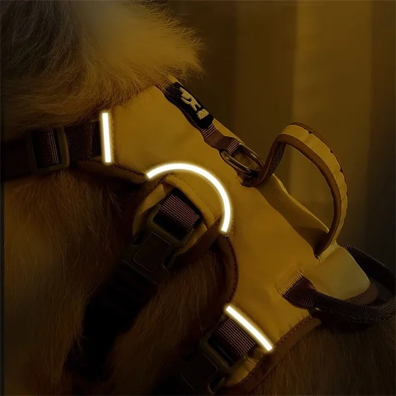 Colete de Segurança para Cães Refletivo com Alça e Fecho de Trava - Imagem 6
