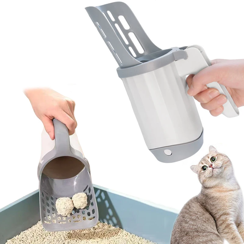Pá Higiênica para Gatos com Suporte para Saco de Refil - Imagem 3