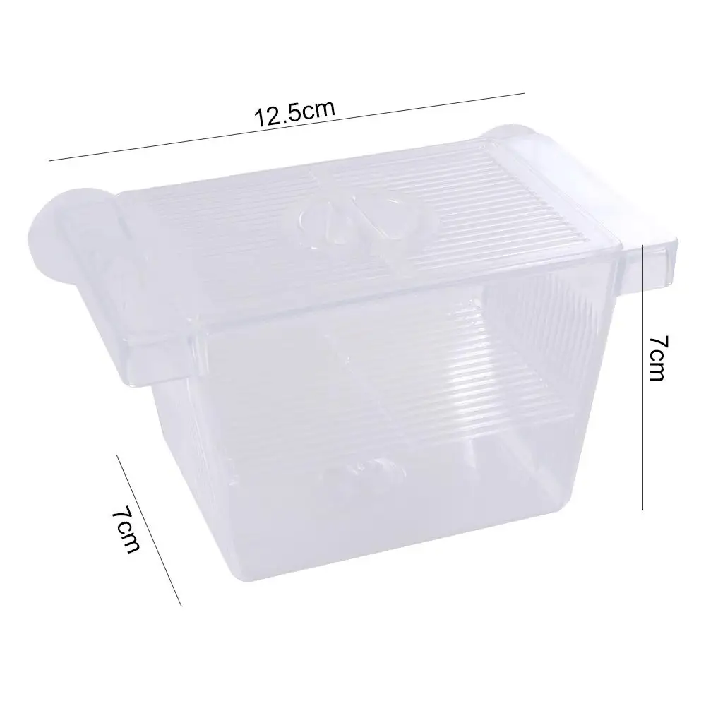 Caixa de Criação para Peixes com Ventosas Transparente 12,5x7x7 cm - Imagem 2