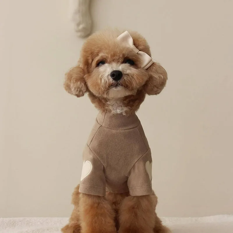 Roupa para Cães e Gatos de Inverno com Estampa de Urso e Coração - Image 4