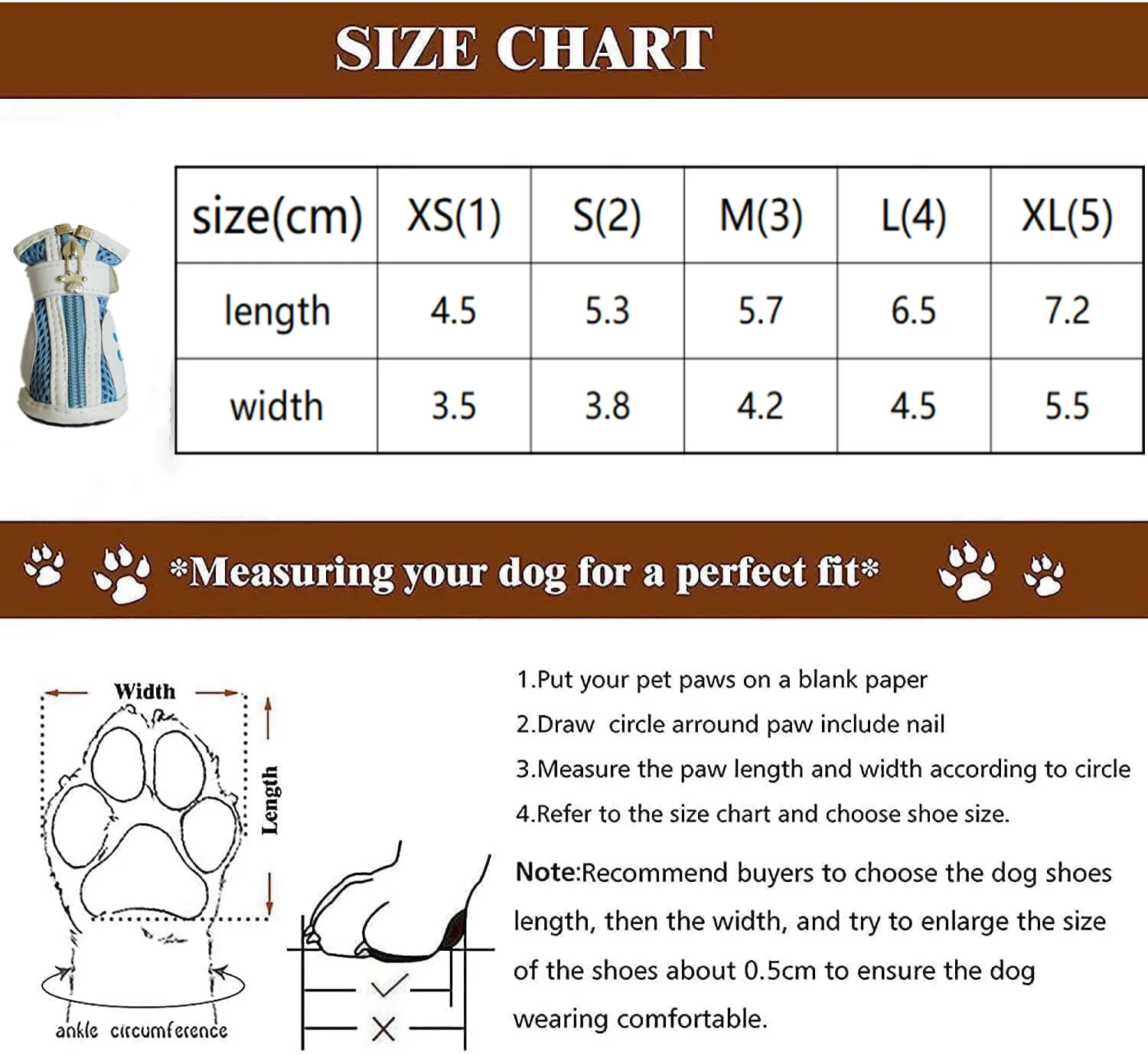 Sapatos para Cães e Gatos de Malha Respirável 4 Peças Antiderrapantes - Image 6
