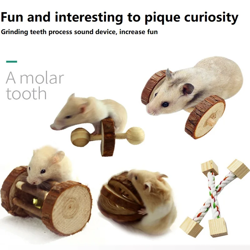 Brinquedo Comestível para Roedores e Coelhos Fácil de Limpar - Imagem 3