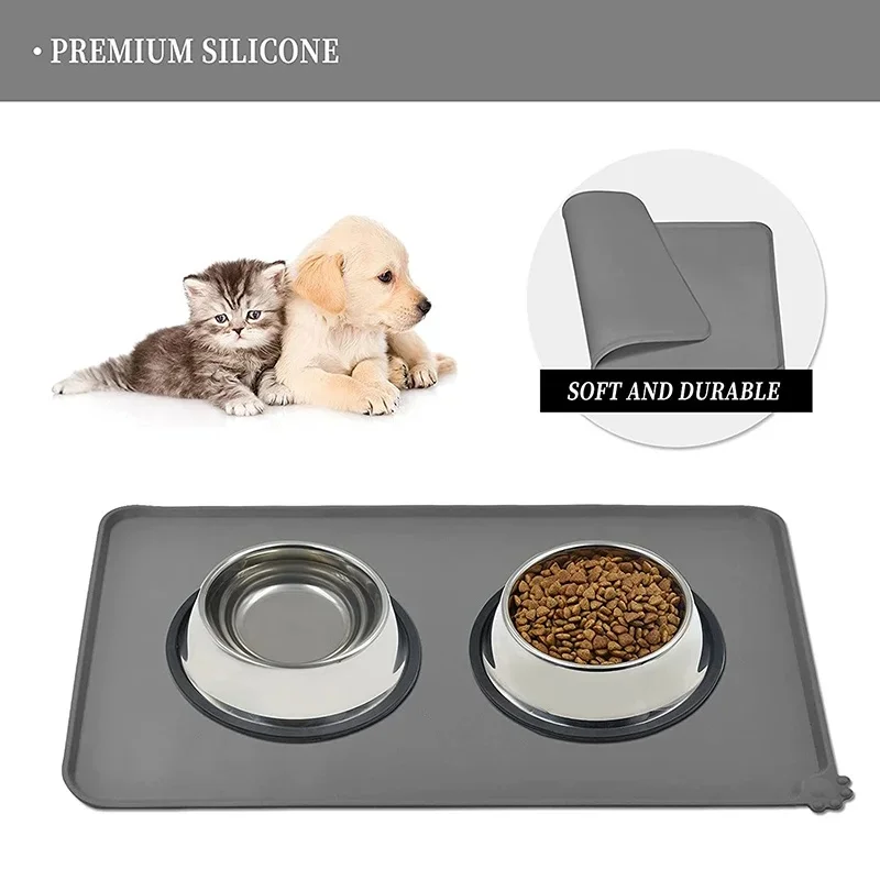 Tapete de Silicone para Comedouro de Cães e Gatos Antiderrapante - Image 4