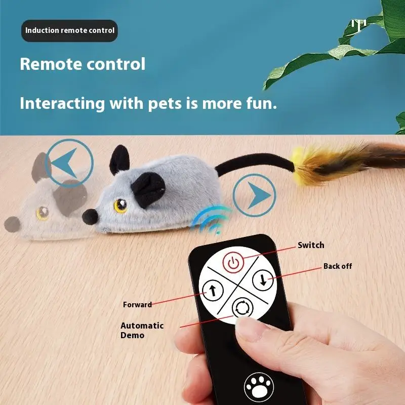 Brinquedo Rato para Gatos com Controle Remoto Interativo - Imagem 2