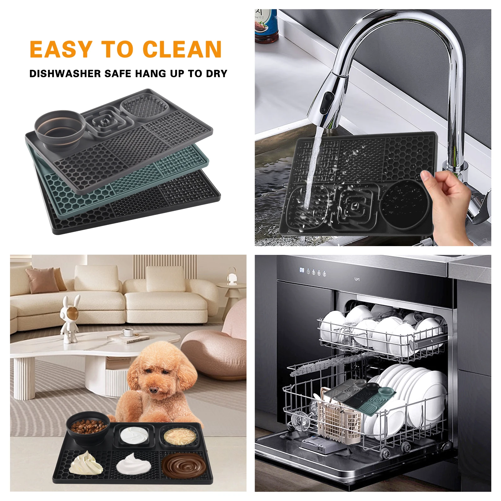 Tapete Lento para Cães de Silicone com Ventosa e Sem BPA - Image 6