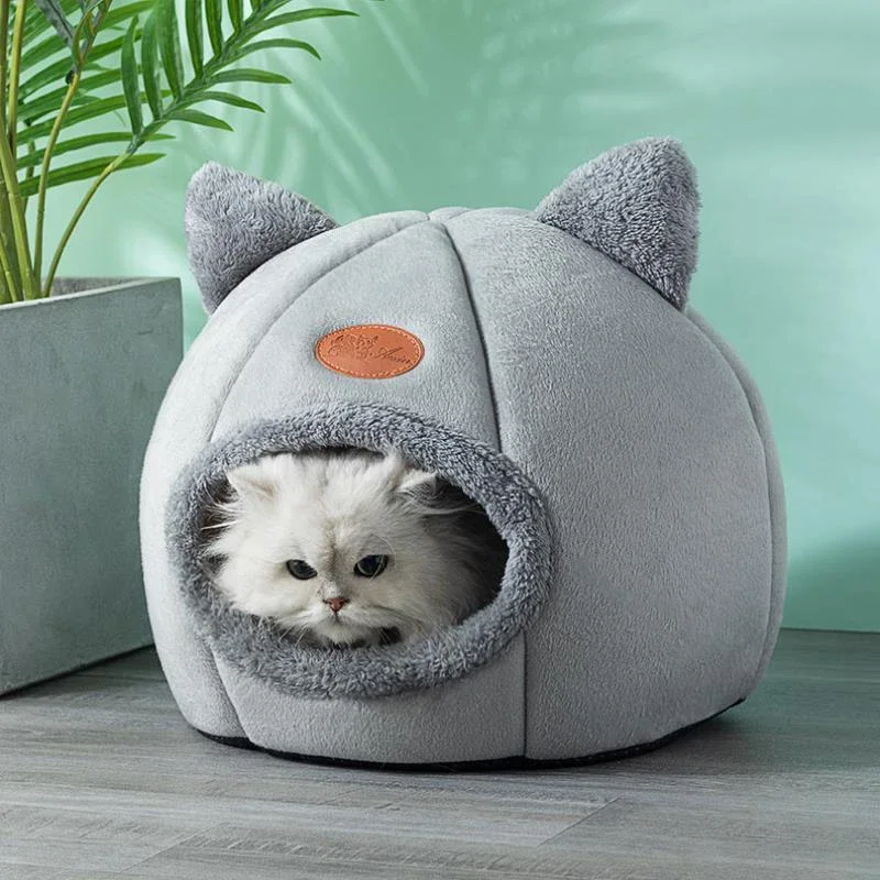 Cama Toca para Gatos e Cães Pequenos Velboa com Almofada Removível - Image 3