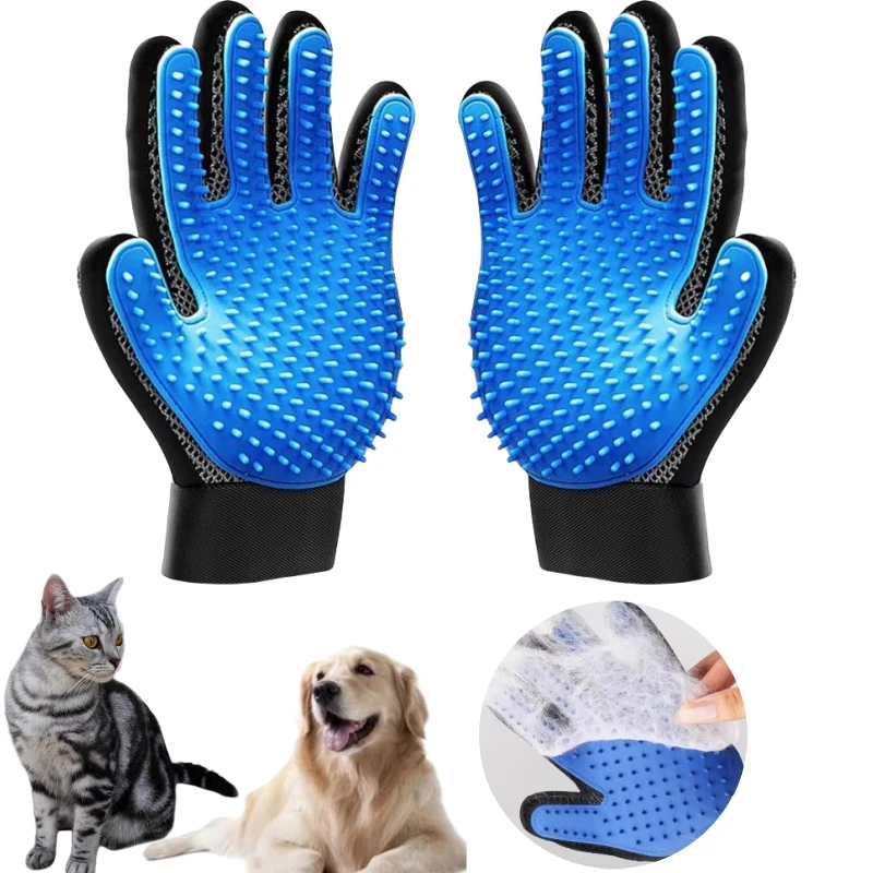 escova luva para cães e gatos