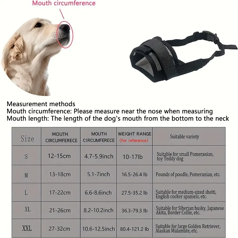 Focinheira de Malha para Cães Ajustável para Cães de Porte Variado - Imagem 2