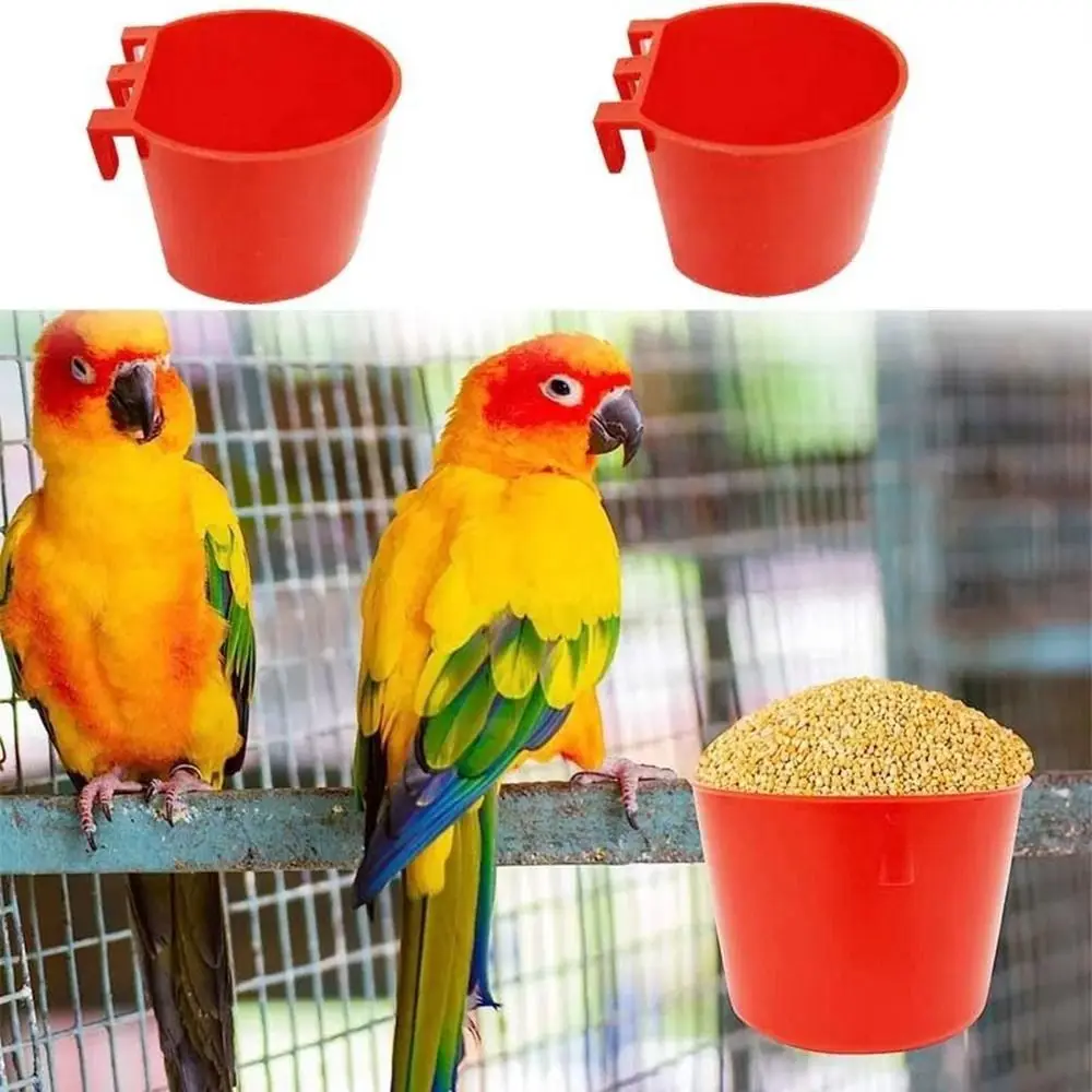 Copo Alimentador para Gaiola com Encaixe para Aves e Coelhos 20un - Imagem 2