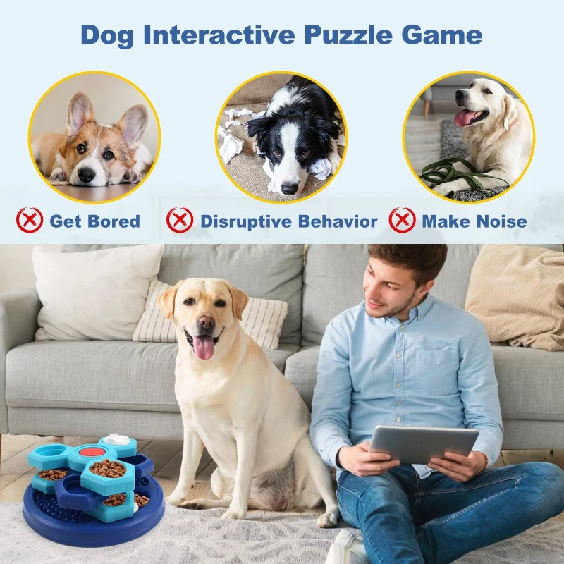 Brinquedo Quebra-Cabeça para Cães de Plástico para Alimentação Lenta - Imagem 4