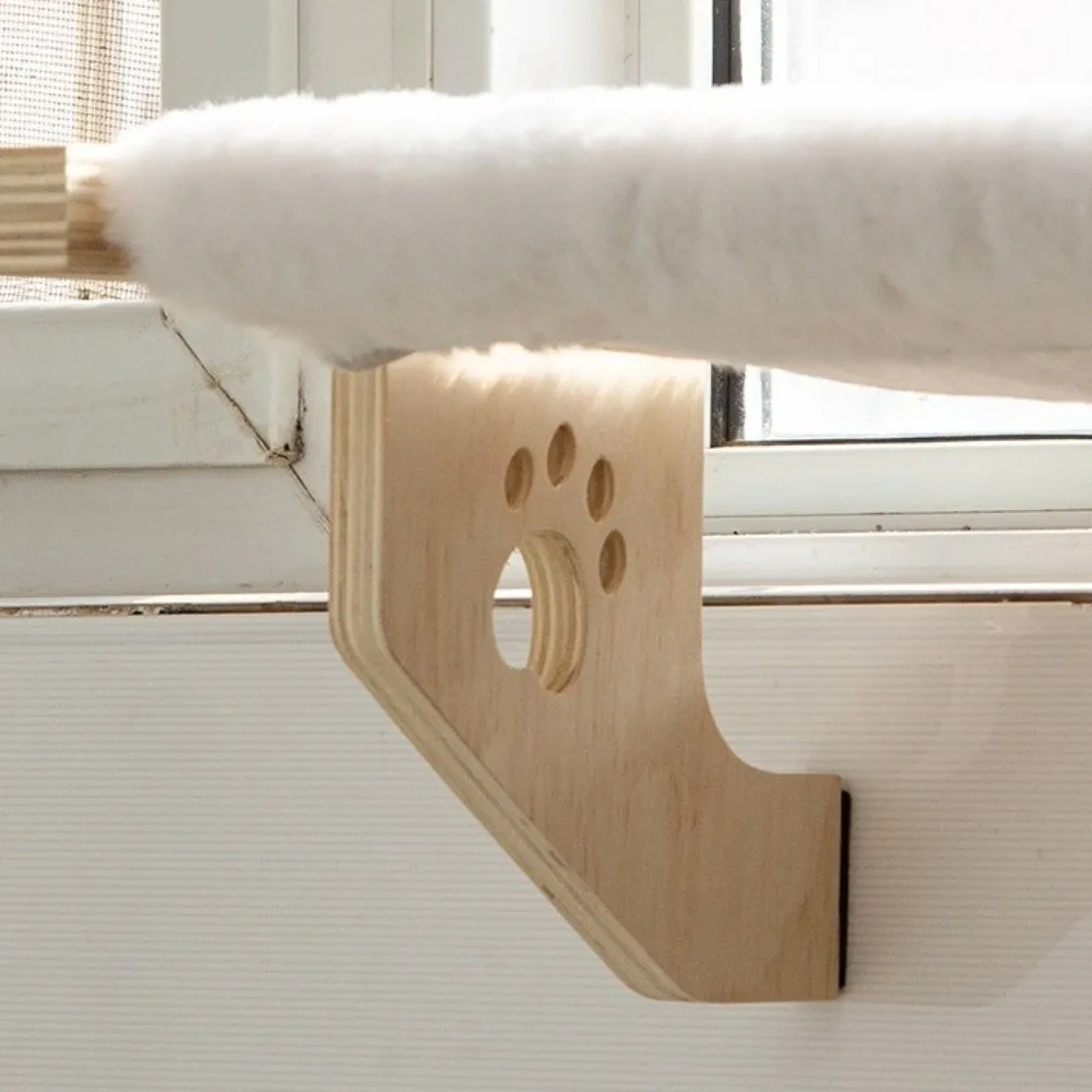 Cama Suspensa para Gatos em Madeira para Janela 50x38 cm - Imagem 4