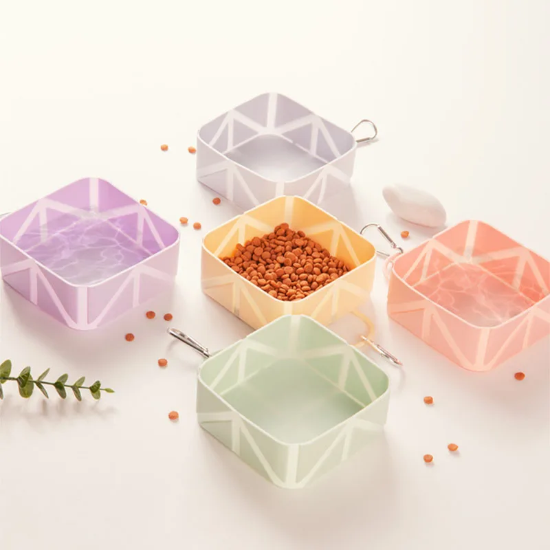 Tigela Portátil de Silicone para Cães e Gatos Dobrável para Viagem - Imagem 5