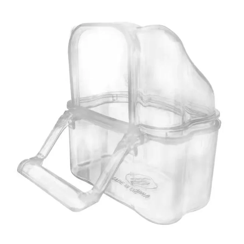 Alimentador para Pássaros Transparente de Plástico com Escudo Antirrespingo - Imagem 2