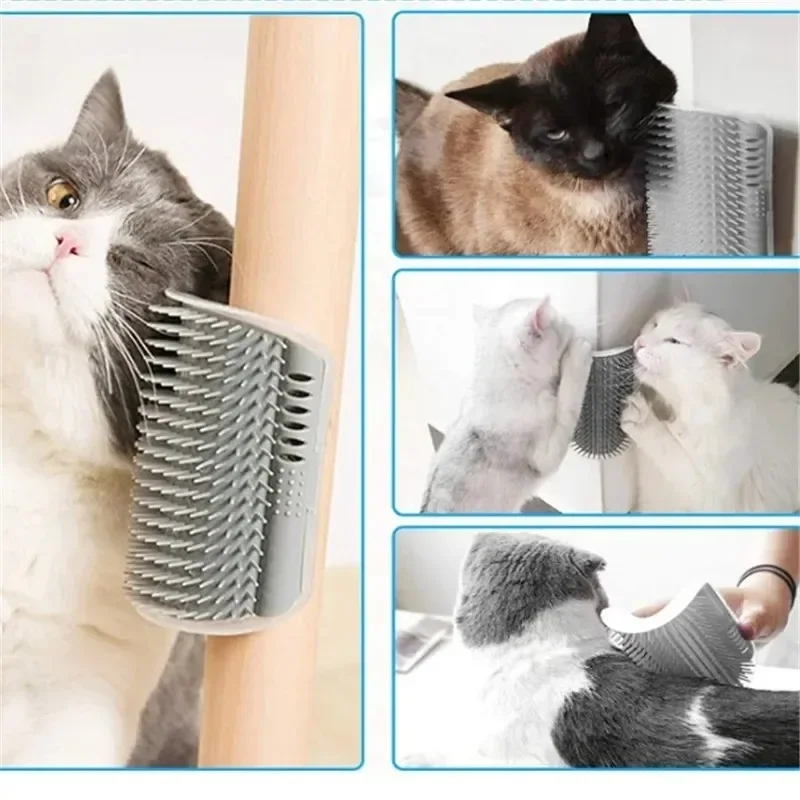 Escova de Canto para Gatos de Silicone com Fixação na Parede - Imagem 3