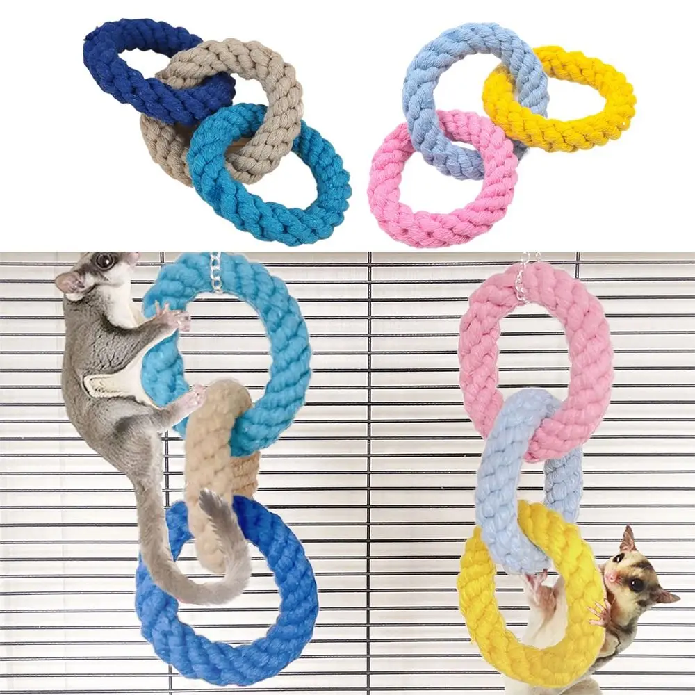 Brinquedo de Escalada para Hamster de Corda de Algodão para Gaiola - Imagem 5