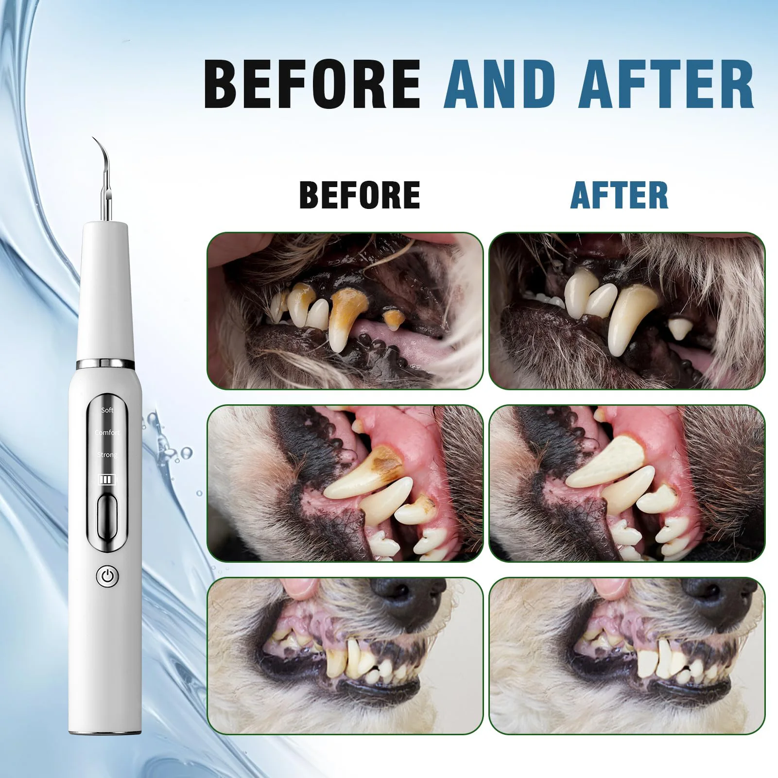 Escova de Dentes Elétrica para Cães e Gatos Ultrassônica - Imagem 3