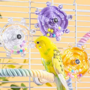 brinquedo dispensador rotativo para pássaros