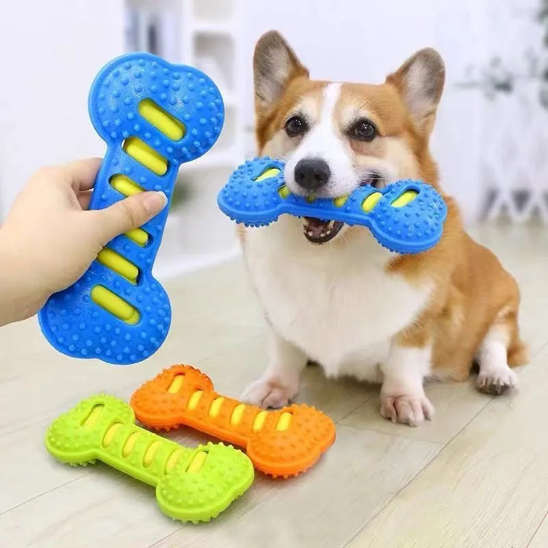 Brinquedo para Cães de Borracha com Som, para Filhotes em Dentição - Imagem 2